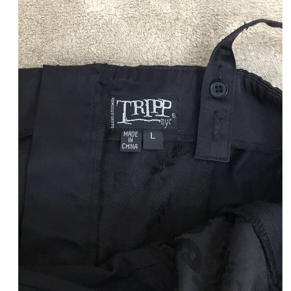 TRIPP NYC Daang Goodman Corset Tutu Pleated Gothic Black Dress  Sz L - Picture 4 of 12